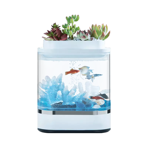 Xiaomi Geometry Mini Lazy Fish Tank Aquariums Self-cleaning